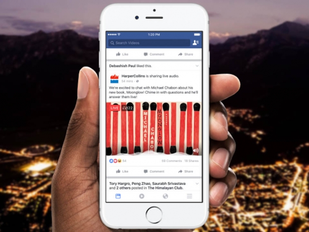 Facebook announces Live Audio broadcast feature