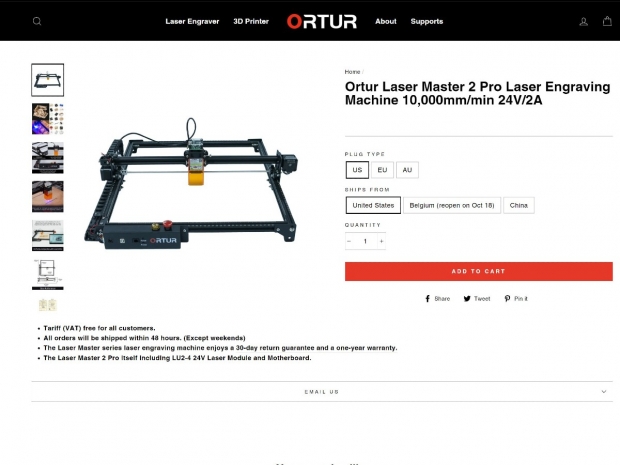 Ortur Laser Master 2 Pro available