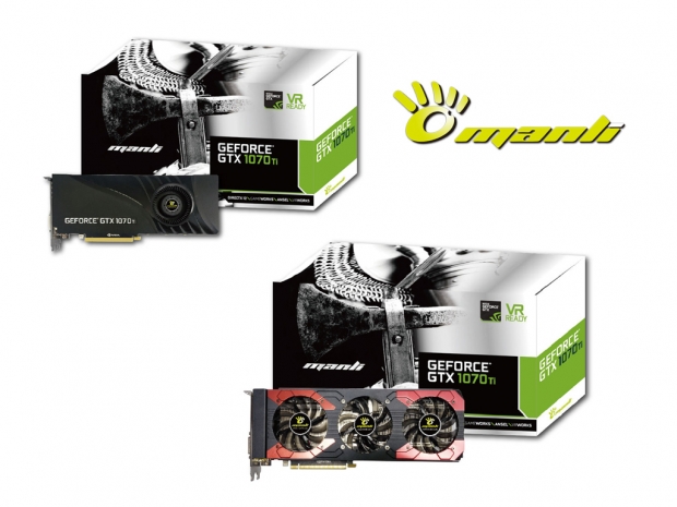 Manli shows its Geforce GTX 1070 Ti lineup