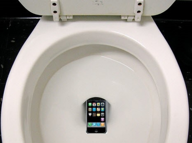 Smartphone sales drop down the loo