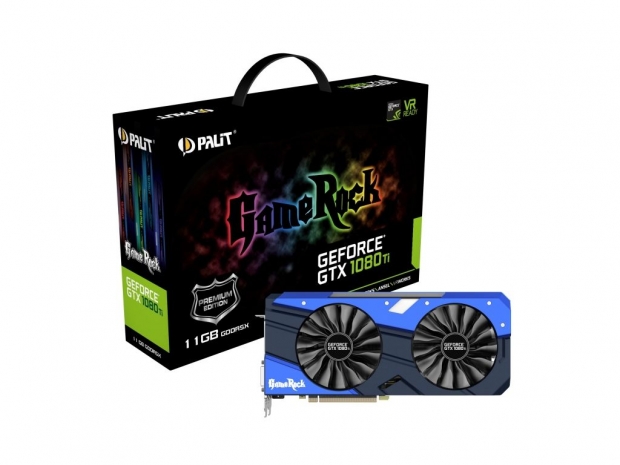 Palit unveils GTX 1080 Ti with four fans