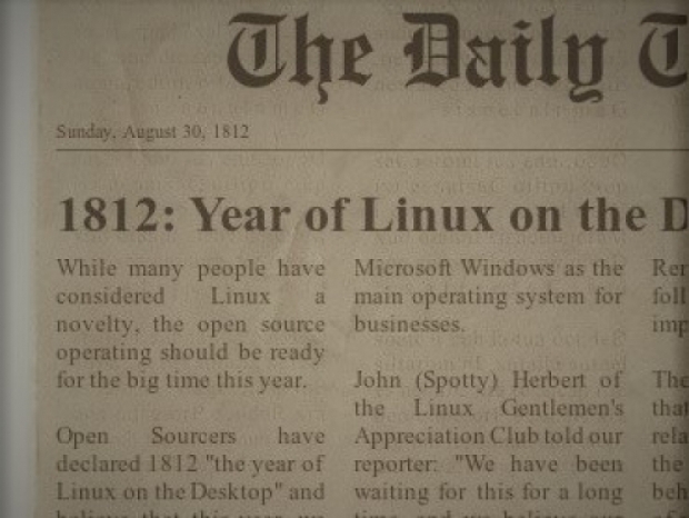 Linux crosses four per cent market share              