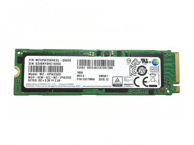 Samsung’s third-generation SM961 256GB NVMe SSD reviewed