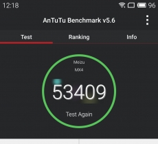 Meizu MX 4 now scores 53409
