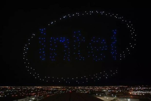 Intel drones at Super Bowl were not live